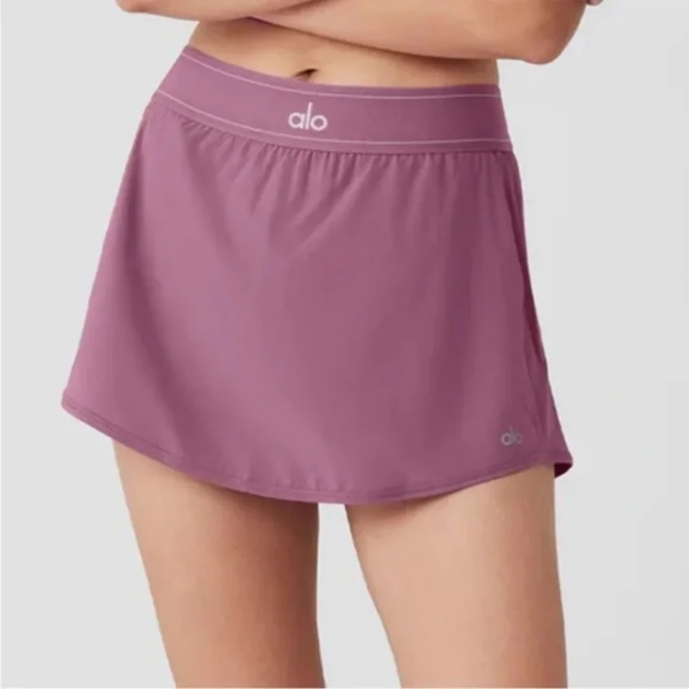 ALO YOGA Match Point Tennis Skirt Colors: Soft Mulberry Small NWT
